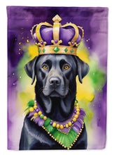 Load image into Gallery viewer, Labrador Retriever King of Mardi Gras Garden Flag - Vibrant Dog-Themed Yard Decor by Caroline's Treasures