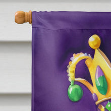 Load image into Gallery viewer, Labrador Retriever King of Mardi Gras House Flag