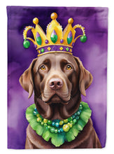 Load image into Gallery viewer, Labrador Retriever King of Mardi Gras Garden Flag - Vibrant Dog-Themed Yard Decor by Caroline's Treasures