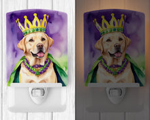 Load image into Gallery viewer, Labrador Retriever King of Mardi Gras Ceramic Night Light