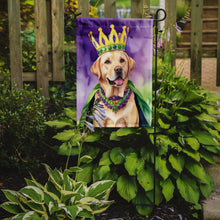Load image into Gallery viewer, Labrador Retriever King of Mardi Gras Garden Flag - Vibrant Dog-Themed Yard Decor by Caroline's Treasures