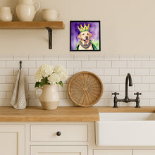 Load image into Gallery viewer, Labrador Retriever King of Mardi Gras Framed Metal Print