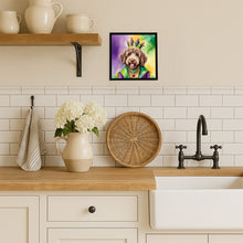 Load image into Gallery viewer, Labradoodle King of Mardi Gras Framed Metal Print