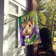 Load image into Gallery viewer, Lakeland Terrier King of Mardi Gras House Flag