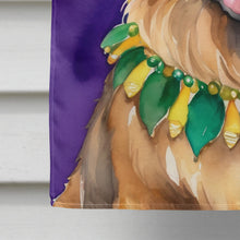 Load image into Gallery viewer, Leonberger King of Mardi Gras House Flag