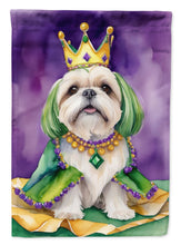 Load image into Gallery viewer, Lhasa Apso King of Mardi Gras House Flag