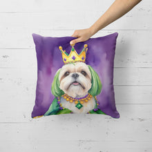 Load image into Gallery viewer, Lhasa Apso King of Mardi Gras Throw Pillow