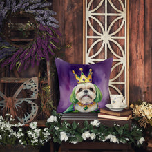 Load image into Gallery viewer, Lhasa Apso King of Mardi Gras Throw Pillow