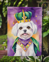 Load image into Gallery viewer, Maltese King of Mardi Gras Garden Flag - Vibrant Dog-Themed Yard Decor by Caroline's Treasures