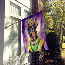 Load image into Gallery viewer, Manchester Terrier King of Mardi Gras House Flag