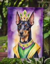 Load image into Gallery viewer, Manchester Terrier King of Mardi Gras Garden Flag - Vibrant Dog-Themed Yard Decor by Caroline's Treasures
