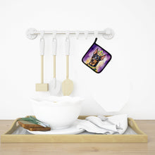 Load image into Gallery viewer, Manchester Terrier King of Mardi Gras Pot Holders - Set of 2 Decorative Kitchen Helpers | Made in the USA