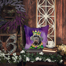 Load image into Gallery viewer, Neapolitan Mastiff King of Mardi Gras Throw Pillow - 14x14 Decorative Pillow – Art for Your Home &amp; Patio