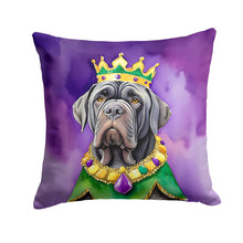 Load image into Gallery viewer, Neapolitan Mastiff King of Mardi Gras Throw Pillow - 14x14 Decorative Pillow – Art for Your Home &amp; Patio