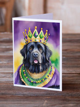 Load image into Gallery viewer, Newfoundland King of Mardi Gras Greeting Cards - Blank Note Cards – 8-Pack of Artist-Designed Cards with Envelopes