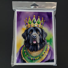 Load image into Gallery viewer, Newfoundland King of Mardi Gras Greeting Cards - Blank Note Cards – 8-Pack of Artist-Designed Cards with Envelopes
