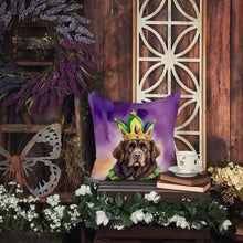 Load image into Gallery viewer, Newfoundland King of Mardi Gras Throw Pillow - 14x14 Decorative Pillow – Art for Your Home &amp; Patio