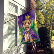 Load image into Gallery viewer, Norfolk Terrier King of Mardi Gras House Flag
