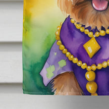 Load image into Gallery viewer, Norwich Terrier King of Mardi Gras House Flag