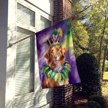 Load image into Gallery viewer, Nova Scotia Duck Tolling Retriever King of Mardi Gras House Flag