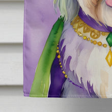 Load image into Gallery viewer, Old English Sheepdog King of Mardi Gras House Flag