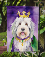 Load image into Gallery viewer, Old English Sheepdog King of Mardi Gras Garden Flag - Vibrant Dog-Themed Yard Decor by Caroline's Treasures
