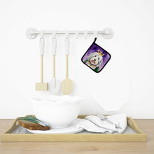 Load image into Gallery viewer, Old English Sheepdog King of Mardi Gras Pot Holders - Set of 2 Decorative Kitchen Helpers | Made in the USA