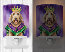 Load image into Gallery viewer, Otterhound King of Mardi Gras Ceramic Night Light