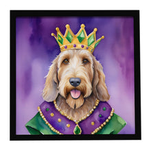 Load image into Gallery viewer, Otterhound King of Mardi Gras Framed Metal Print