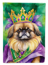 Load image into Gallery viewer, Pekingese King of Mardi Gras House Flag