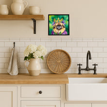Load image into Gallery viewer, Pekingese King of Mardi Gras Framed Metal Print