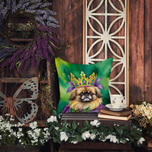 Load image into Gallery viewer, Pekingese King of Mardi Gras Throw Pillow