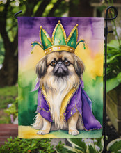 Load image into Gallery viewer, Pekingese King of Mardi Gras Garden Flag - Vibrant Dog-Themed Yard Decor by Caroline's Treasures