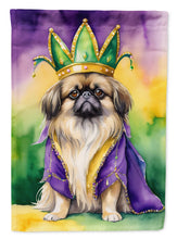 Load image into Gallery viewer, Pekingese King of Mardi Gras Garden Flag - Vibrant Dog-Themed Yard Decor by Caroline's Treasures