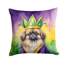 Load image into Gallery viewer, Pekingese King of Mardi Gras Throw Pillow - 14x14 Decorative Pillow – Art for Your Home &amp; Patio