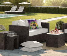 Load image into Gallery viewer, Pekingese King of Mardi Gras Throw Pillow