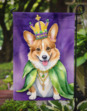 Load image into Gallery viewer, Corgi King of Mardi Gras Garden Flag - Vibrant Dog-Themed Yard Decor by Caroline's Treasures