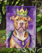 Load image into Gallery viewer, Pit Bull Terrier King of Mardi Gras Garden Flag - Vibrant Dog-Themed Yard Decor by Caroline's Treasures