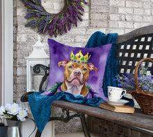 Load image into Gallery viewer, Pit Bull Terrier King of Mardi Gras Throw Pillow