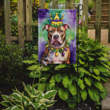 Load image into Gallery viewer, Pit Bull Terrier King of Mardi Gras Garden Flag - Vibrant Dog-Themed Yard Decor by Caroline's Treasures