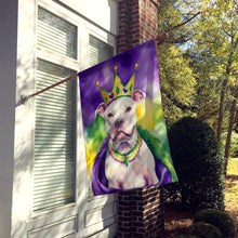 Load image into Gallery viewer, Pit Bull Terrier King of Mardi Gras House Flag