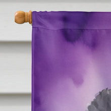 Load image into Gallery viewer, Black Poodle King of Mardi Gras House Flag