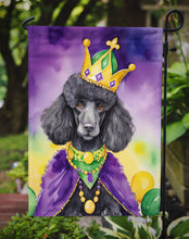 Load image into Gallery viewer, Black Poodle King of Mardi Gras Garden Flag - Vibrant Dog-Themed Yard Decor by Caroline's Treasures