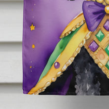 Load image into Gallery viewer, Black Poodle King of Mardi Gras House Flag