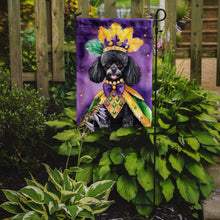 Load image into Gallery viewer, Black Poodle King of Mardi Gras Garden Flag - Vibrant Dog-Themed Yard Decor by Caroline's Treasures