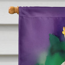 Load image into Gallery viewer, Chocolate Poodle King of Mardi Gras House Flag
