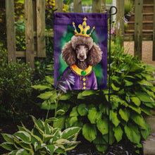 Load image into Gallery viewer, Chocolate Poodle King of Mardi Gras Garden Flag - Vibrant Dog-Themed Yard Decor by Caroline's Treasures