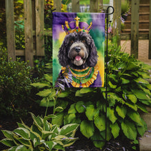 Load image into Gallery viewer, Portuguese Water Dog King of Mardi Gras Garden Flag - Vibrant Dog-Themed Yard Decor by Caroline's Treasures