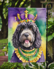 Load image into Gallery viewer, Portuguese Water Dog King of Mardi Gras Garden Flag - Vibrant Dog-Themed Yard Decor by Caroline's Treasures