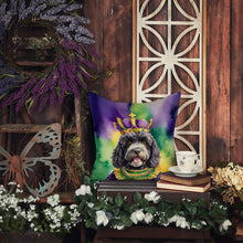 Load image into Gallery viewer, Portuguese Water Dog King of Mardi Gras Throw Pillow